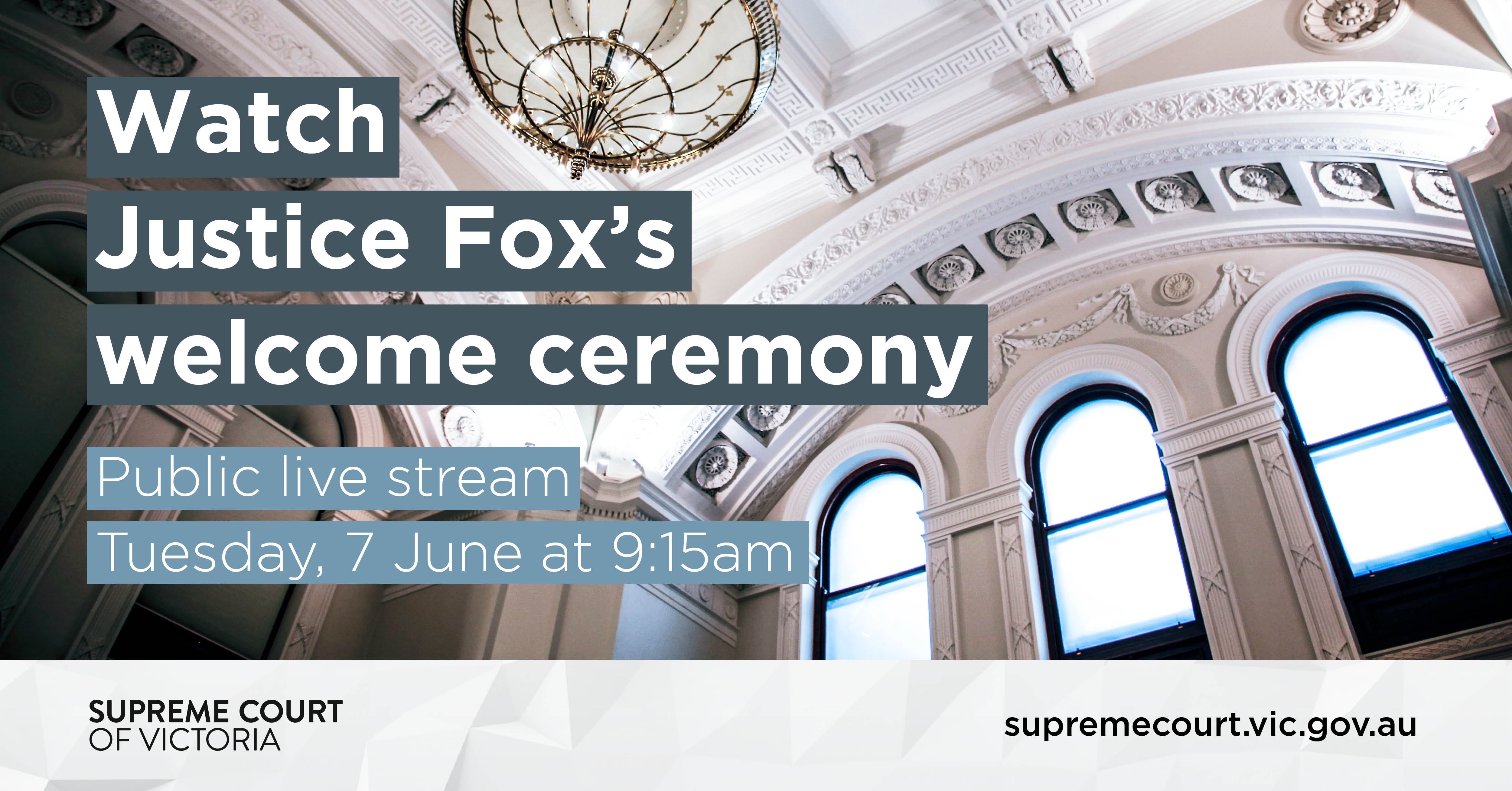 Welcome Ceremony For Justice Fox The Supreme Court Of Victoria